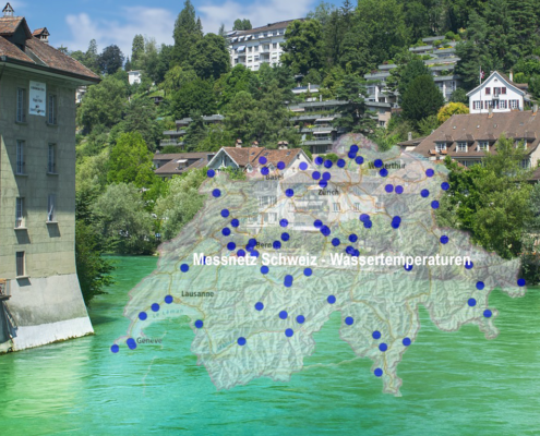 Temperatur-Messstation für Schweizer Flüsse mit Albert Balzer AG-Temperaturfühler