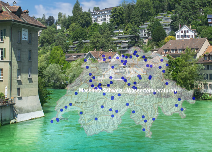 Temperatur-Messstation für Schweizer Flüsse mit Albert Balzer AG-Temperaturfühler