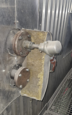 Thermoelemente mit Schutzrohr in Müllverbrennungsofen