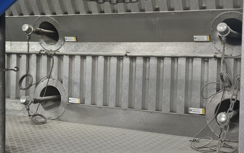 Thermoelemente mit Schutzrohr in Müllverbrennungsofen