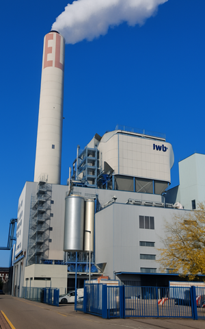 Areal der Kehrichtverwertungsanlage in Basel