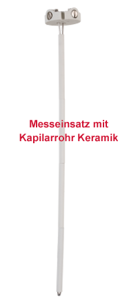 Temperatur-Messeinsatz mit Kapilarrohr Keramik