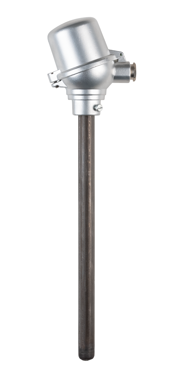 Gerades Thermoelement mit Metallschutz und keramischen Innenrohr