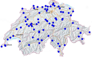 Messnetz Wassertemperaturen Schweiz